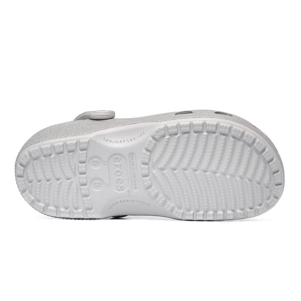 Crocs Femme - Classic Glitter Clog - Silver Glitter 4