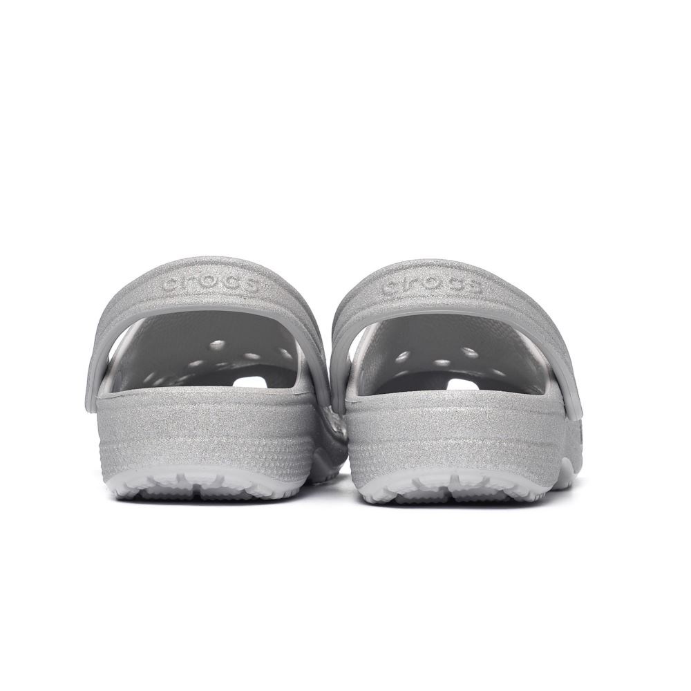 Crocs Femme - Classic Glitter Clog - Silver Glitter 5