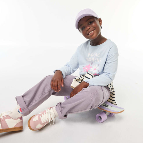 KIABI ENFANT - T-shirt imprimé manches longues Bleu 2