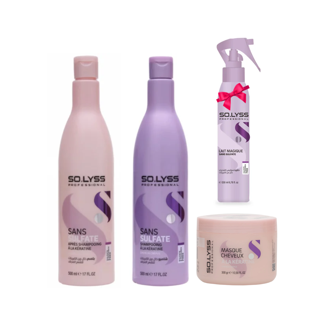 Solyss- Pack Gamme Kératine (4 en 1)