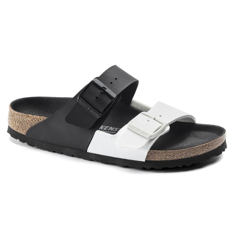 Birkesntock -Arizona Split BF Black/White Drest