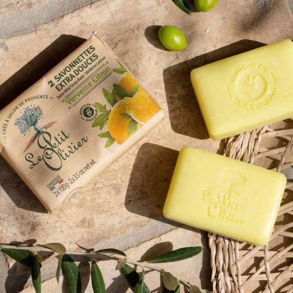 Le Petit Olivier Savonnettes Extra Douces Verveine Citron
