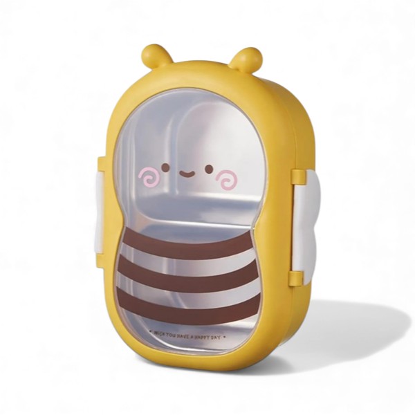 LEATHER – Lunch box 2 compartiments Bee