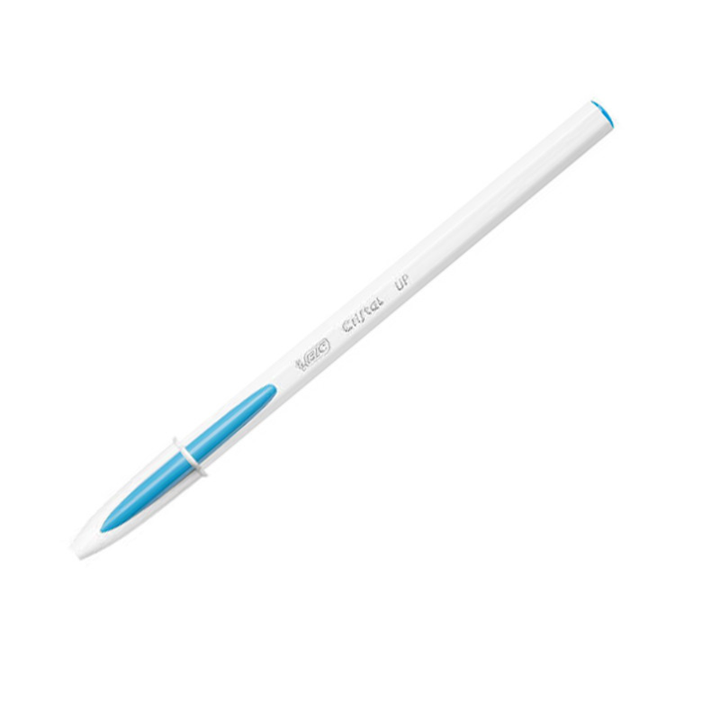 BIC - BIC Cristal Up Stylo-Bille Pointe Moyenne, Couleurs Fantaisies Assorties, Blister de 4 2