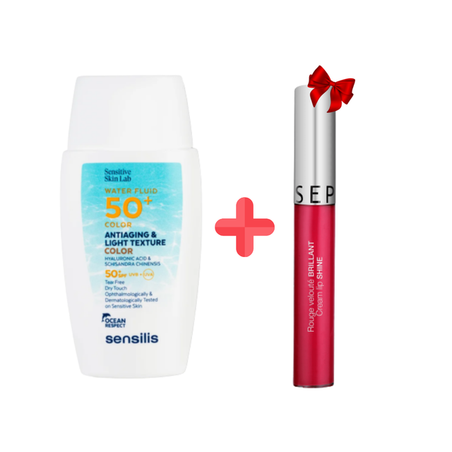 Sensilis – Water Fluid Color Spf 50+ 40Ml + Gloss Sephora 19 Princess Lollipop GRATUIT