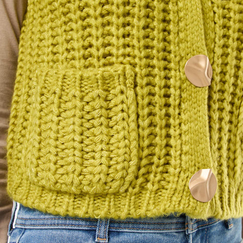 Kiabi Gilet sans manches avec ouverture à larges boutons