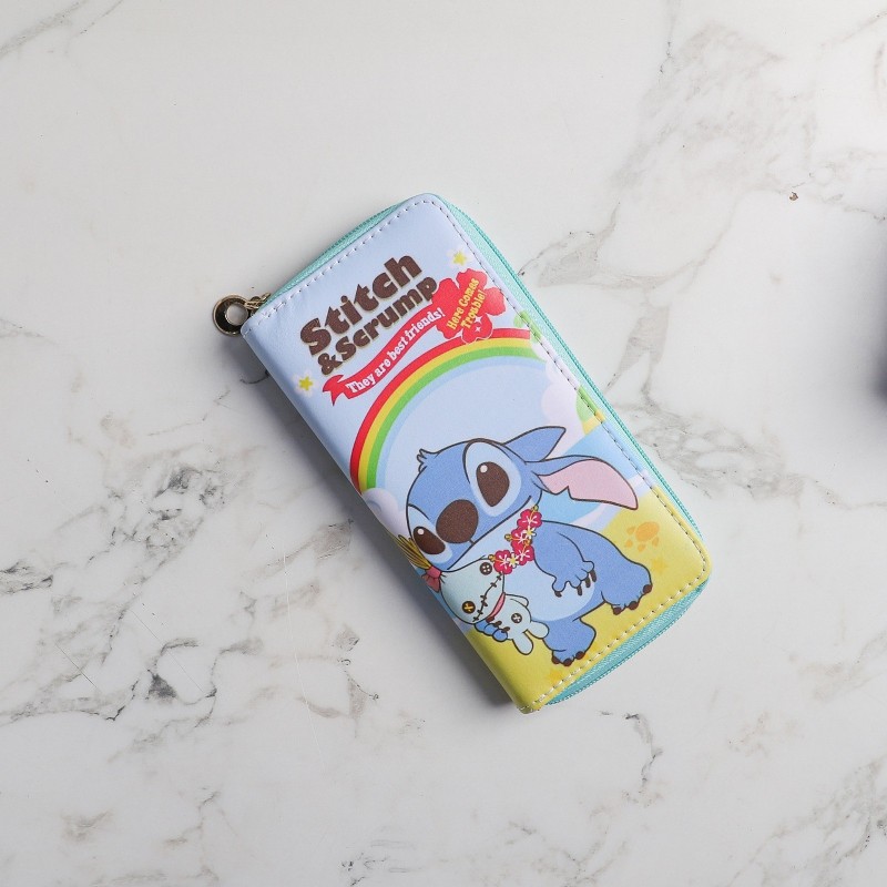 ZENORA – Portefeuille Stitch Bleu Motif 1