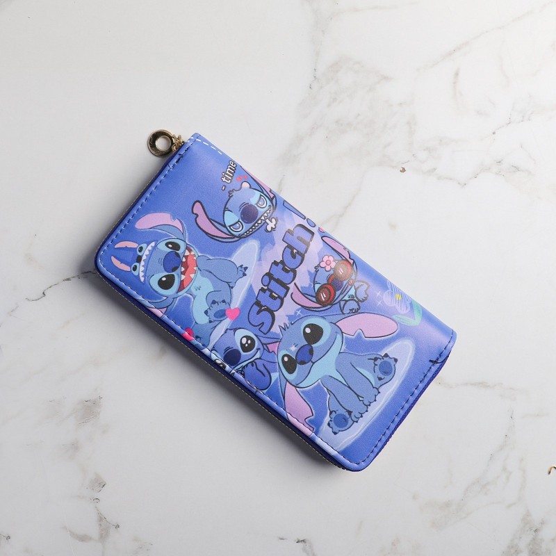 ZENORA – Portefeuille Stitch Bleu Motif 3