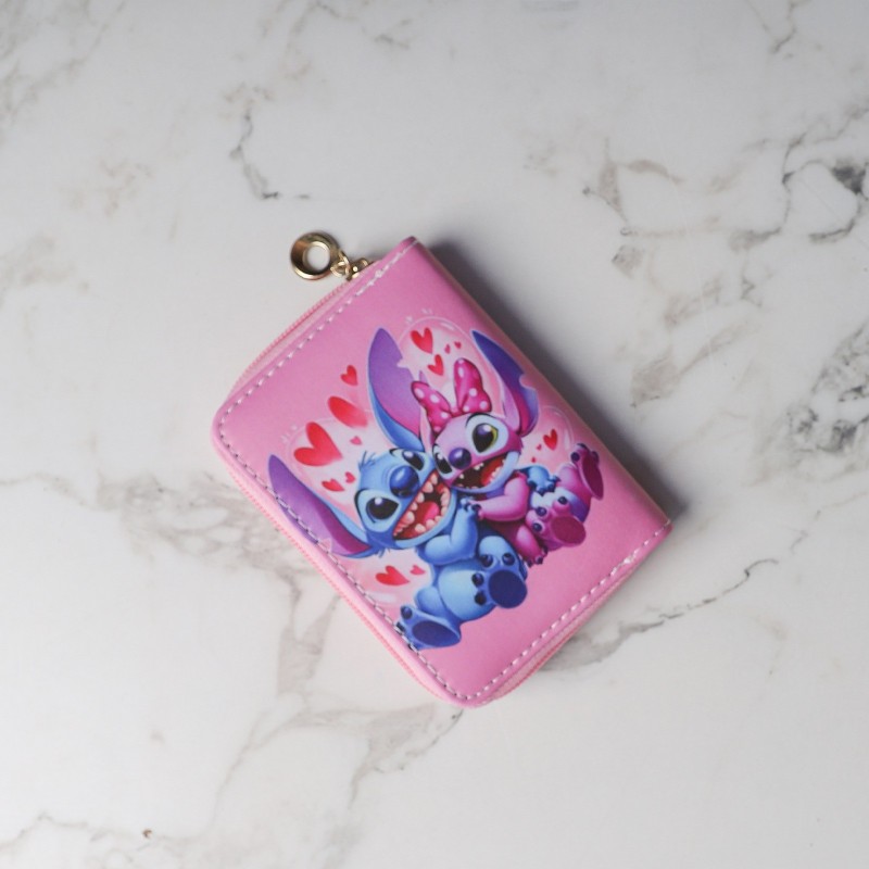 ZENORA – Portefeuille Stitch & Angel Rose Motif 1