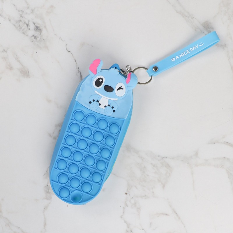 ZENORA – Trousse Pop It en Silicone – Motif Stitch