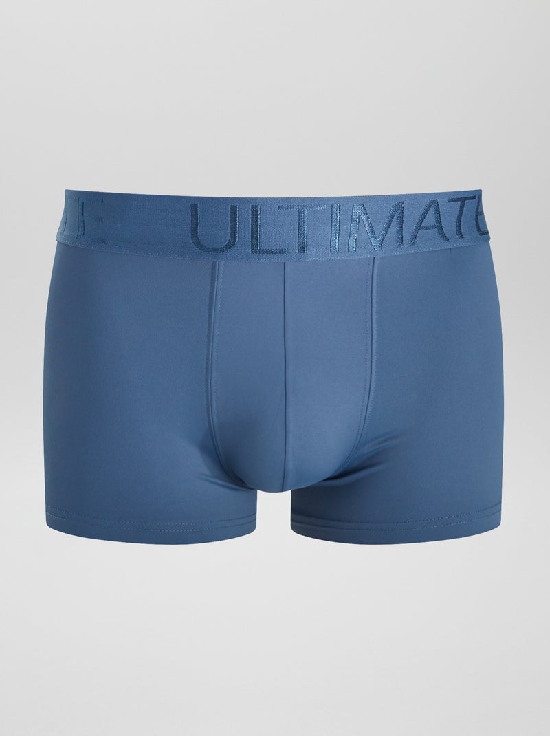 Kiabi - Lot de 3 boxers en microfibre stretch LOT BLUE 2
