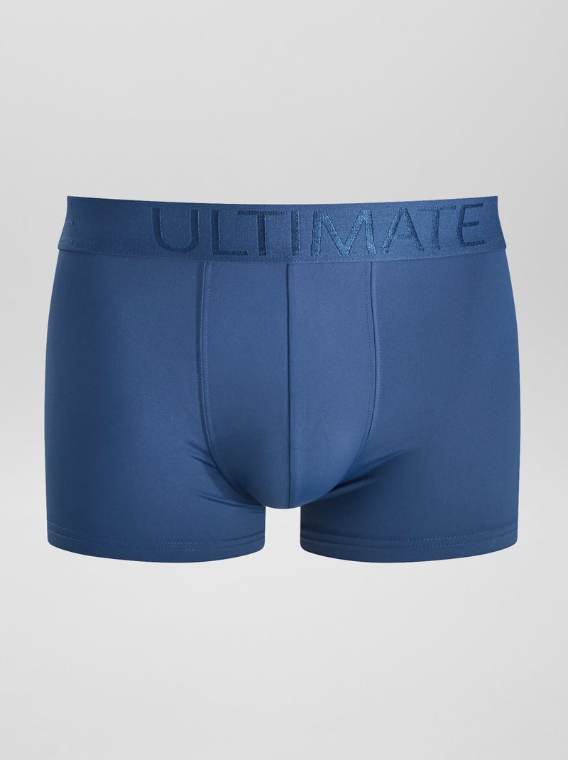 Kiabi - Lot de 3 boxers en microfibre stretch LOT BLUE 3