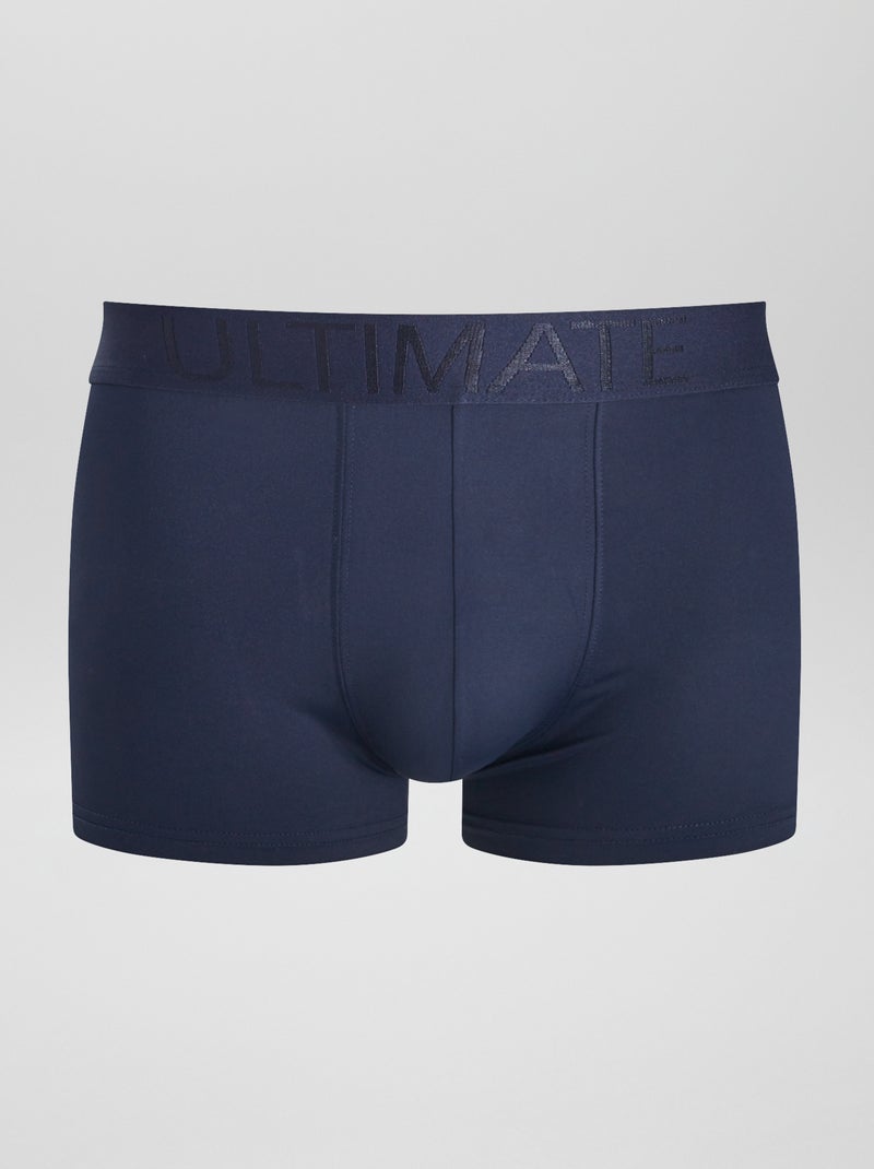 Kiabi - Lot de 3 boxers en microfibre stretch LOT BLUE 4
