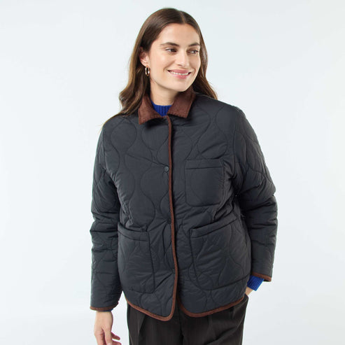 Kiabi Doudoune chaude réversible NOIR Drest