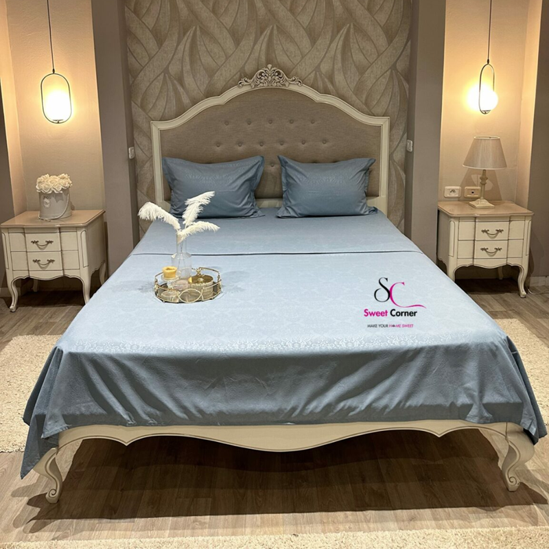 SWEET CORNER – Parure baroque 2 places Bleu