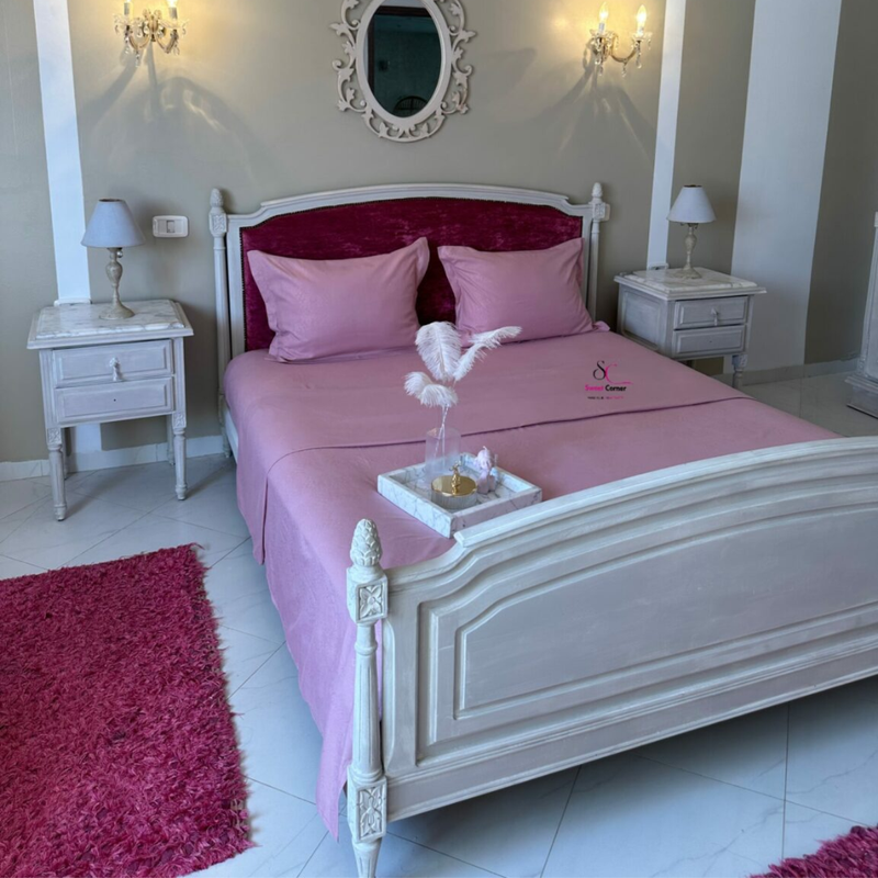 SWEET CORNER – Parure baroque 2 places Rose