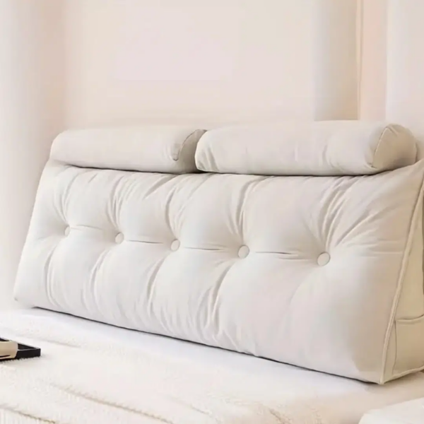 MENZBERG – Coussin tête de lit et canapé relax 90x50cm Blanc