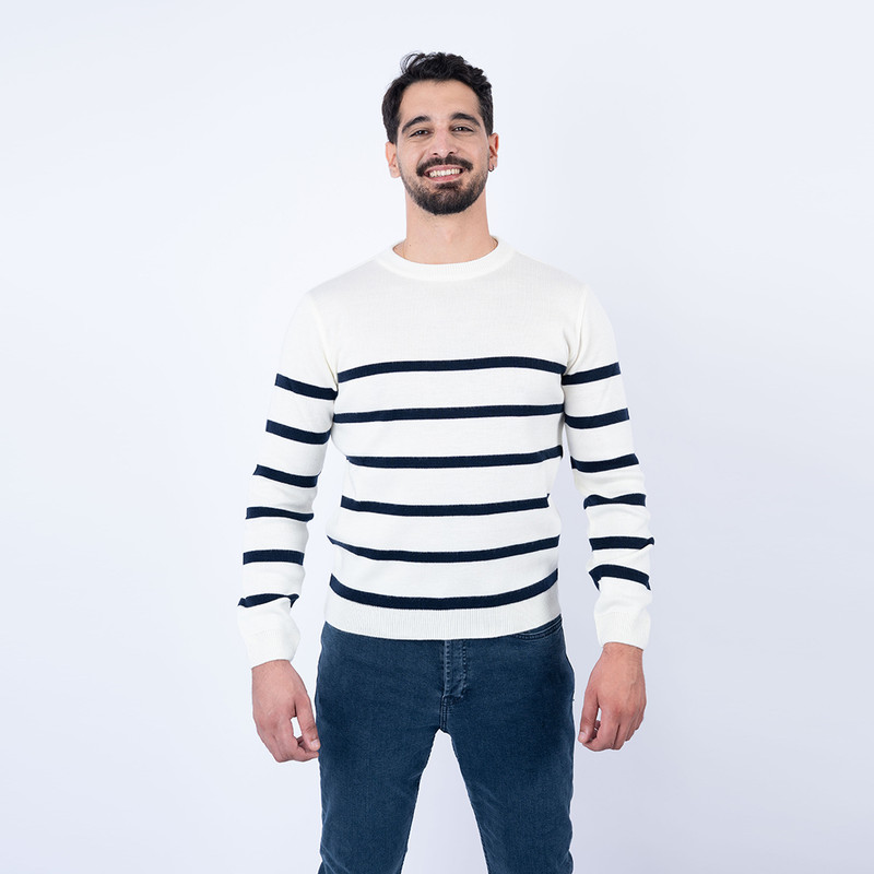 Lee Cooper – Pull Blanc MAILLE-04 LCH2512 Homme