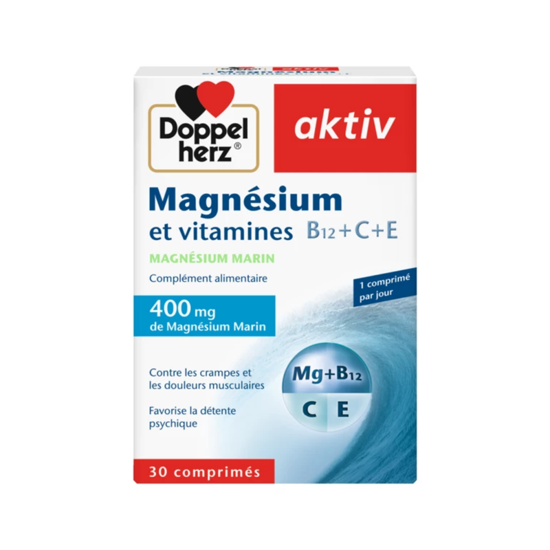 Doppelherz – Aktiv Magnesium Vit C+E 30 Comprimé