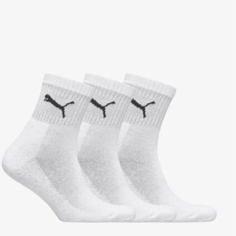 Puma – PUMA SHORT CREW 3P UNISEX – Blanc - Puma