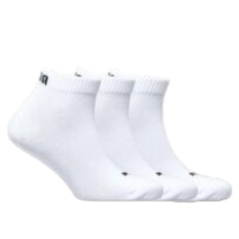 Puma – UNISEX QUARTER PLAIN 3P – Blanc - Puma