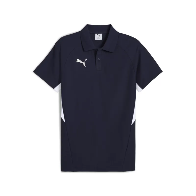 Puma – Polo de football teamEVOSTRIPE Homme – Navy-PUMA Silver-PUMA White - Puma