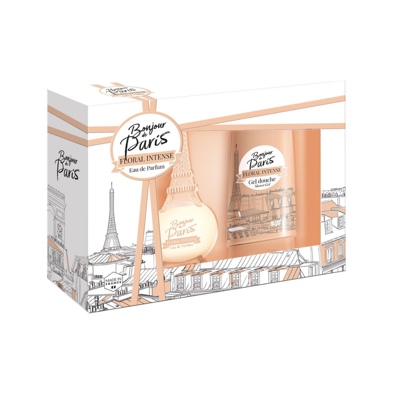 Bonjour De Paris – Coffret Femme Floral Intense Eau De Parfum 100 Ml Et Gel Douche 200 Ml