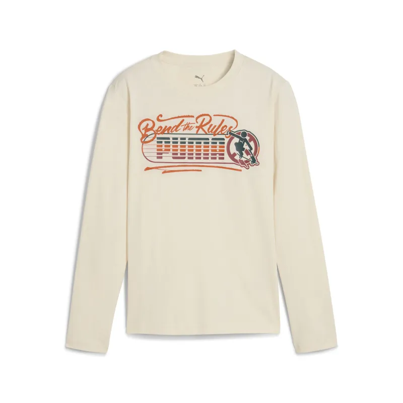 Puma – T-shirt à manches longues MID90s Enfant et Adolescent – Alpine Snow - Puma