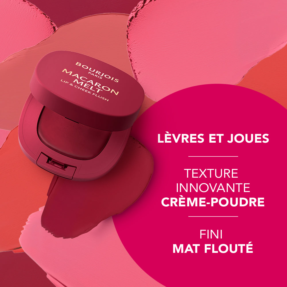 Bourjois - Blush Macaron Melt Lip &amp; Cheek Flush 01 Macar'Rose 4