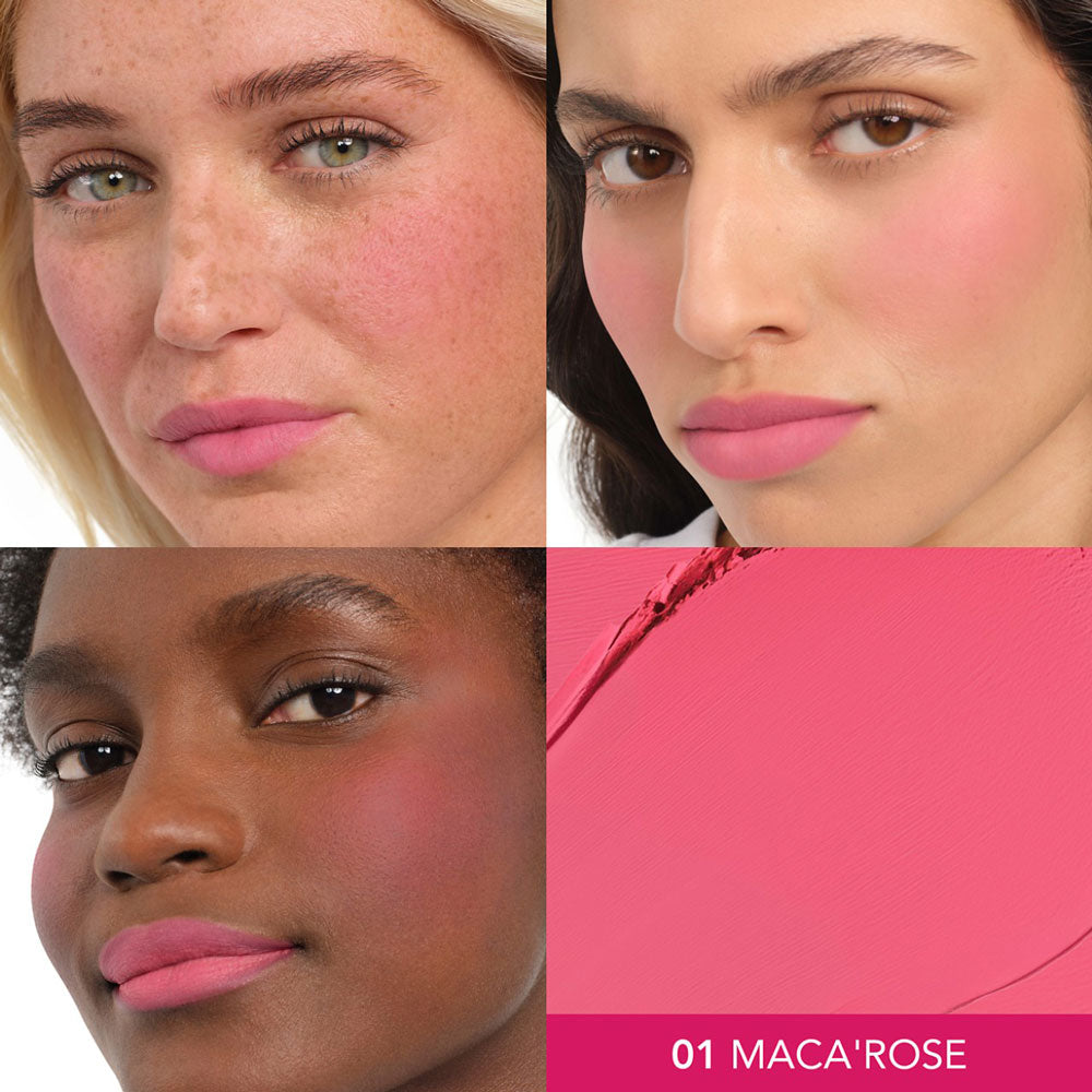 Bourjois - Blush Macaron Melt Lip &amp; Cheek Flush 01 Macar'Rose 5