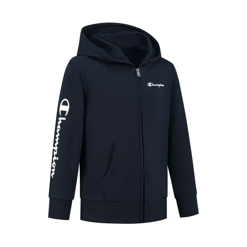 Champion -HOODED FULL ZIP SWEATSHIRT – Marine