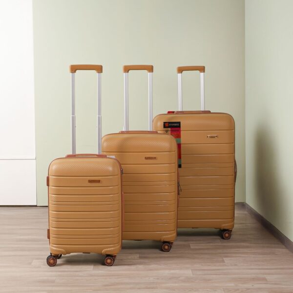 STARBAG – Série de 3 valises en polypropylène incassable Caramelle