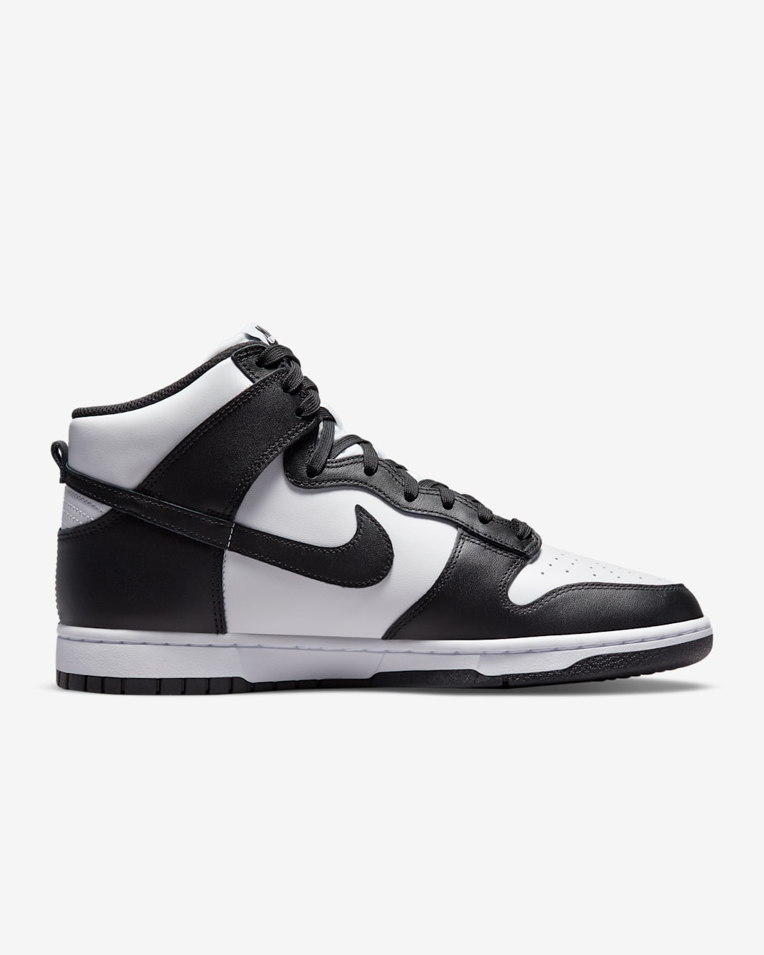Nike – Nike Dunk High Retro – Blanc/Orange vif/Noir