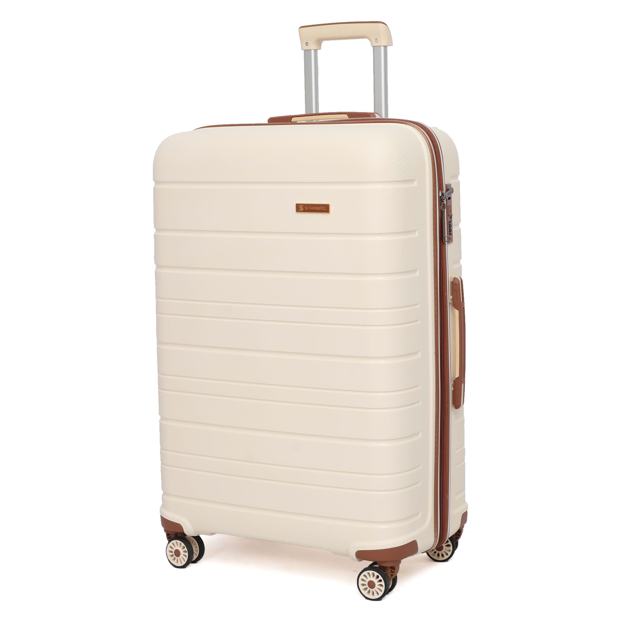 STARBAG – Valises En Polypropylène Incassable – Grande – Blanc