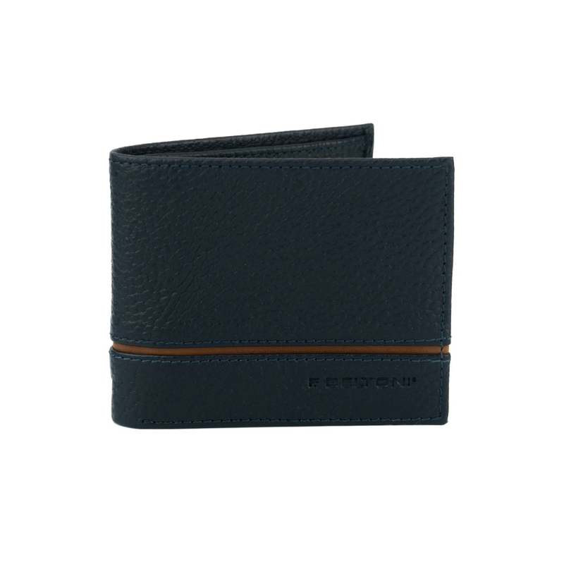 Beltoni -PORTE FEUILLE GIOVANNI BLEU/MARRON