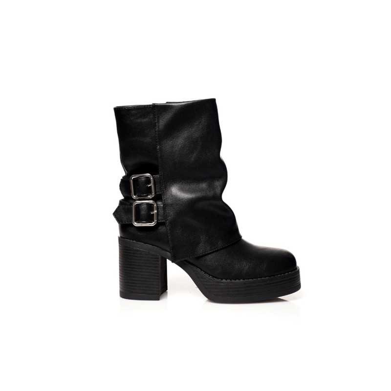 Seaside – Bottine plateforme H25-F152 – Noir