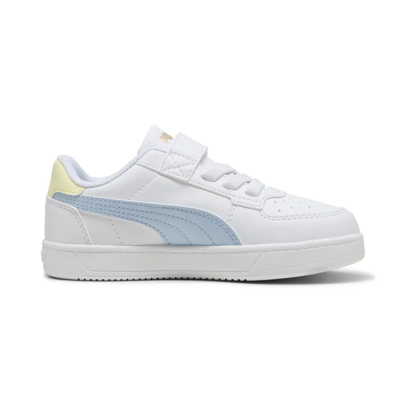 Puma - Baskets à fermture facile PUMA Caven 2.0 Enfant - White-Haute Tropic-Gold Moon