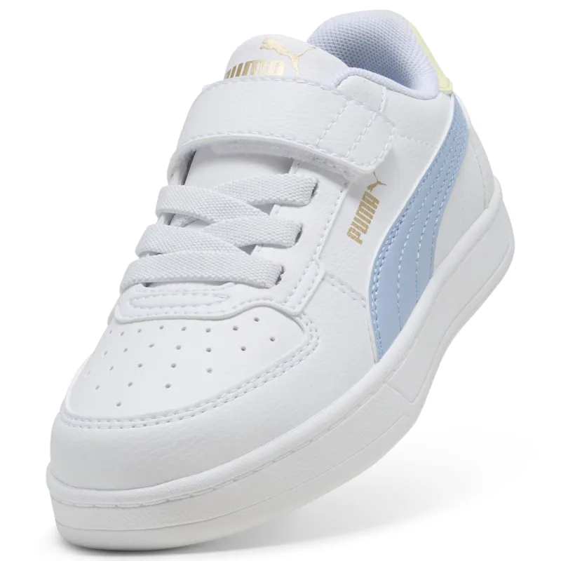 Puma - Baskets à fermture facile PUMA Caven 2.0 Enfant - White-Haute Tropic-Gold Moon 2