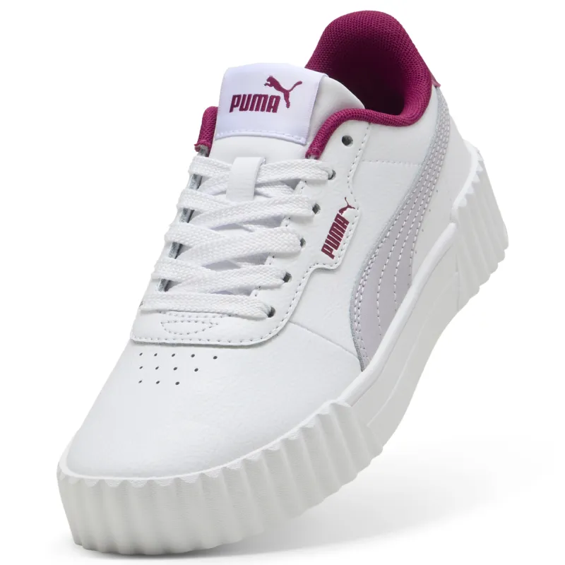 Puma - Sneakers Carina 3.0 Enfant et Adolescent - White-Lilac Crush 2