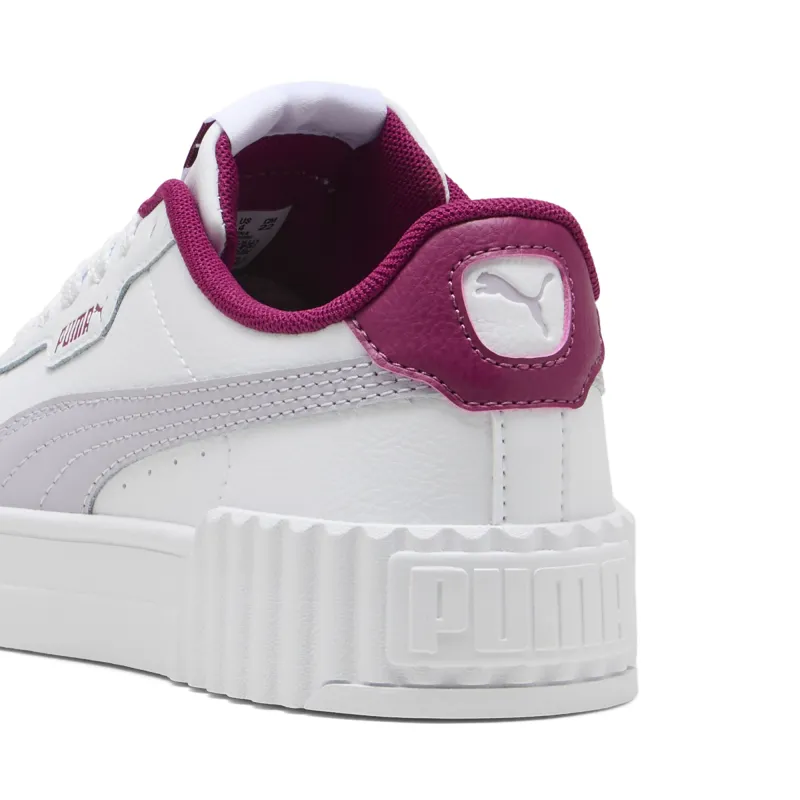 Puma - Sneakers Carina 3.0 Enfant et Adolescent - White-Lilac Crush 3