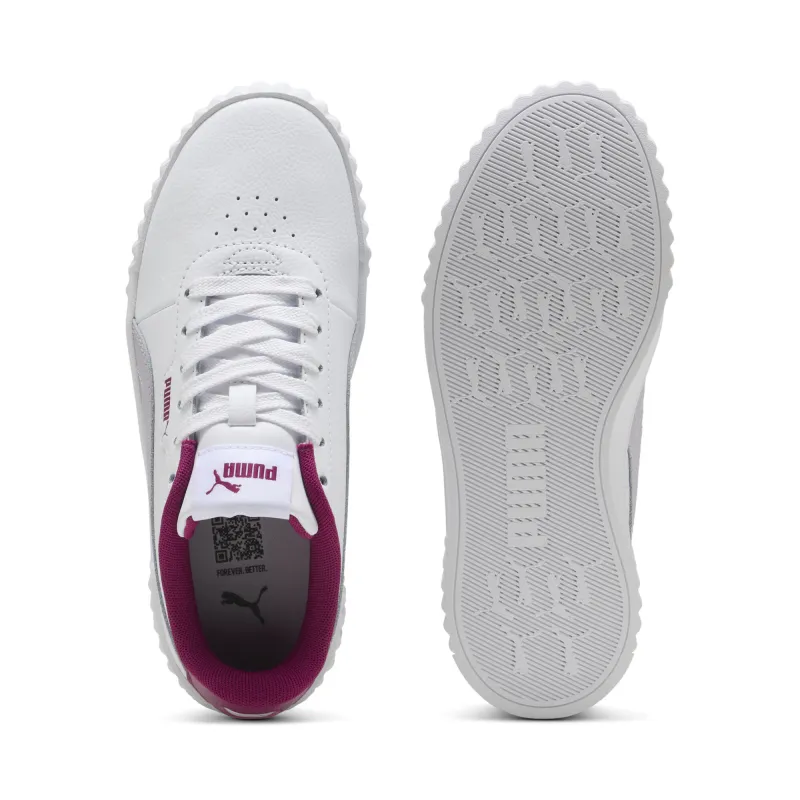 Puma - Sneakers Carina 3.0 Enfant et Adolescent - White-Lilac Crush 4
