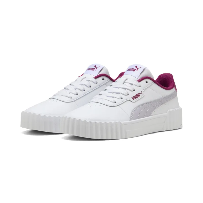 Puma - Sneakers Carina 3.0 Enfant et Adolescent - White-Lilac Crush 5