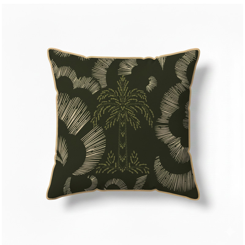 DUO ACCESSORIES – Coussin Carré Green Cloud – Vert