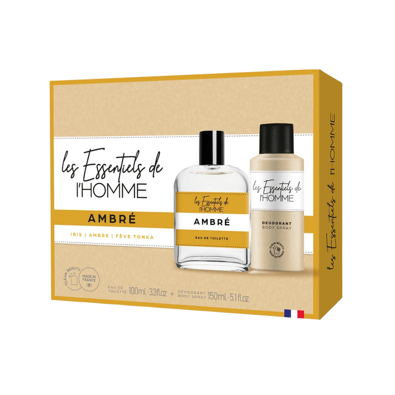 Les Essentiels De LâHomme â Coffret Ambre Eau de Toilette 100Ml