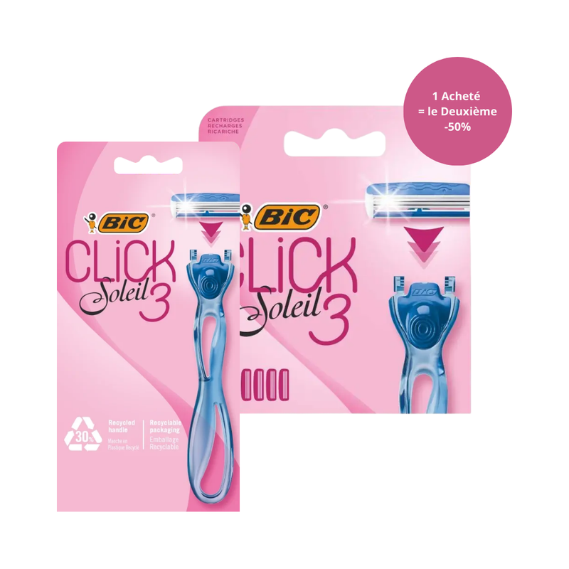 Bic – Pack Soleil Confort Féminin + 4 Recharges à 50%
