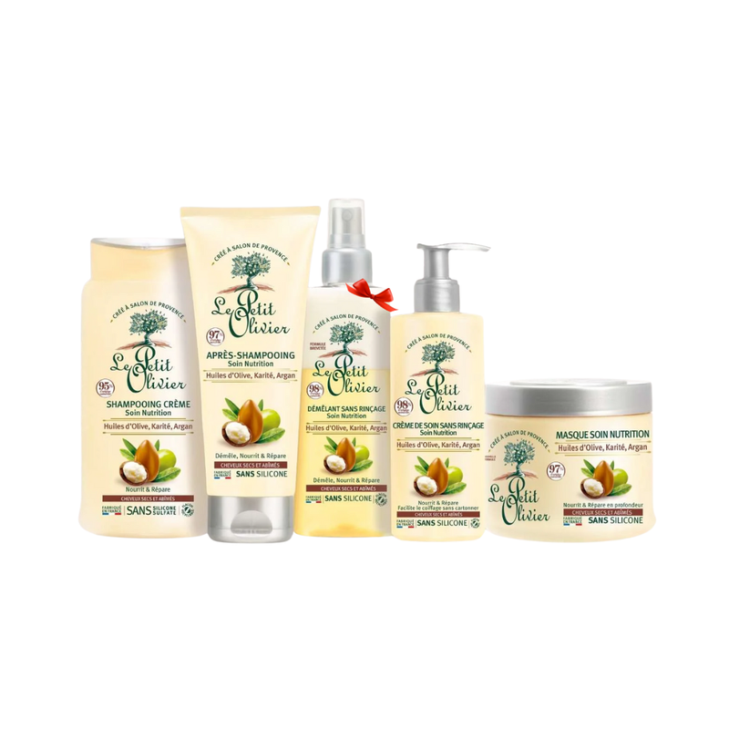 Le Petit Olivier – Pack Rituel Complet Cheveux Secs Ou Abimés