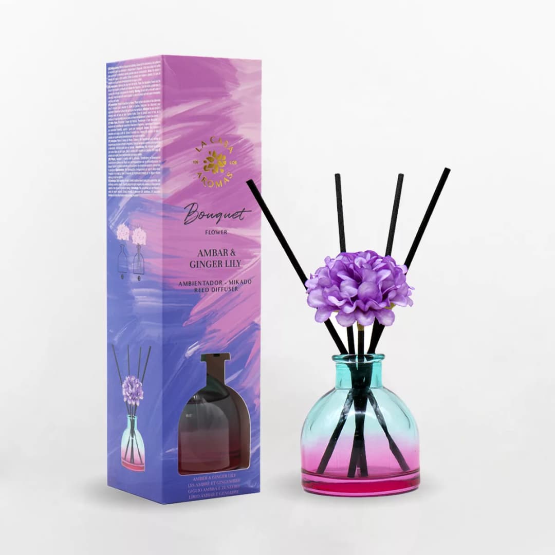 La Casa De Los Aromas – Diffuser Bouquet Fleur Ambre, Gingembre, Lilas 40ml