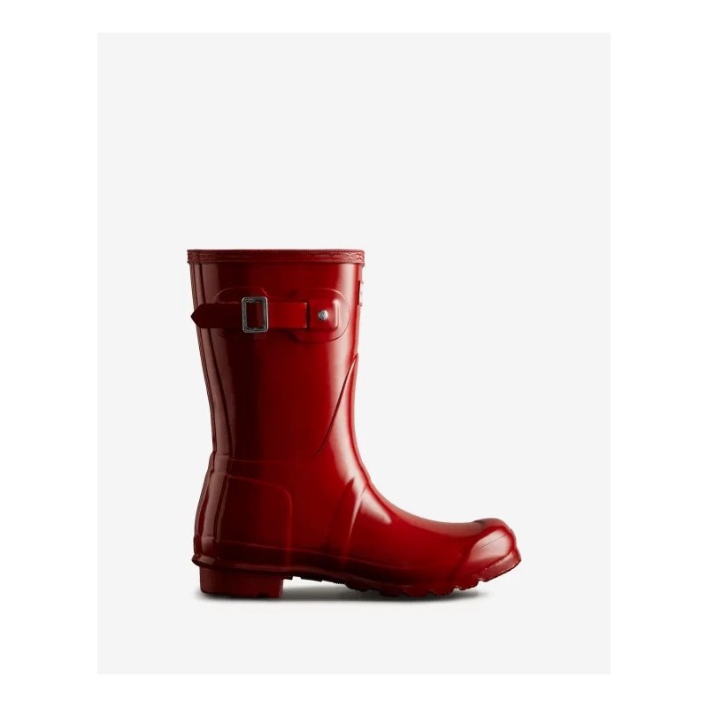 Hunter – WOMEN ORG SHORT GLOSS – MILITARY/RED