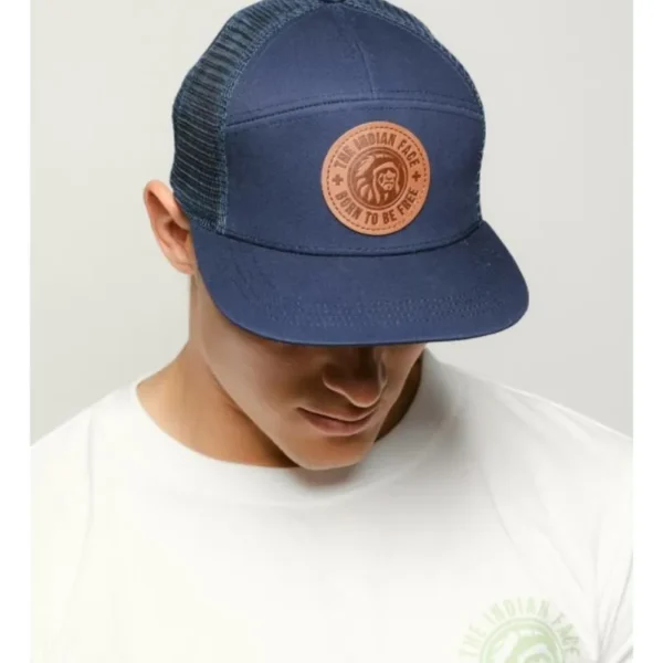 The Indian Face Berretto Trucker Unisex – 5 Pannelli, Chiusura Snap-back, Visiera Curva – 60% Cotone 40% Poliestere