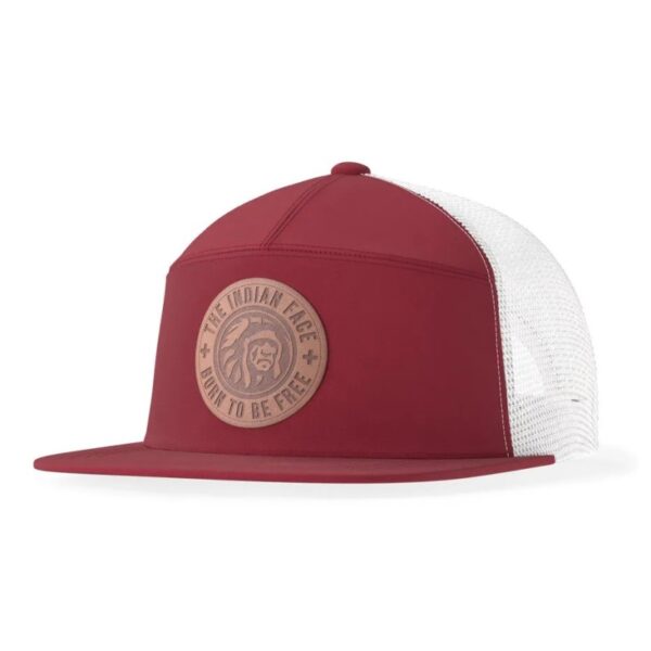 The Indian Face Born To Climb Cappello Trucker Unisex - Visiera Curva, Chiusura Snap-Back, Cotone E Poliestere - Verde/Marrone/Blu - 4